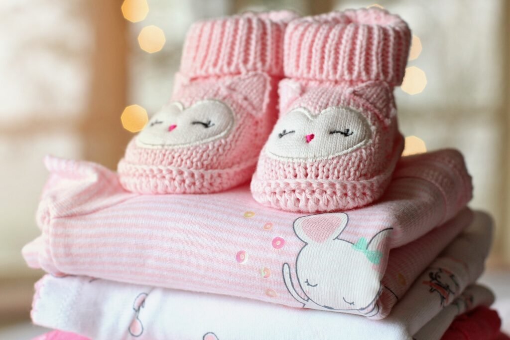 Bbay clothes after shower